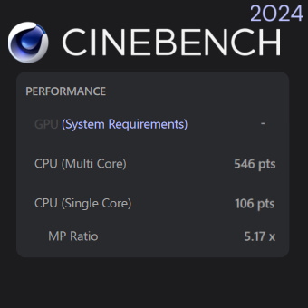 Core i7-1360P, CINEBENCH 2024, dynabook XZ/HW